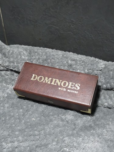 Vintage dominoes set with - vintage,