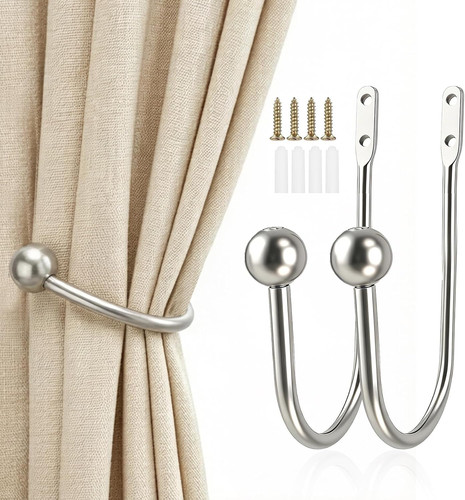 Metal curtain holdbacks - holdbacks,, pcs