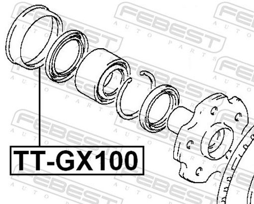 Fits febest gx100 rear - fits,