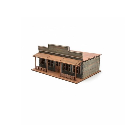 Scale western town model - 1/72,