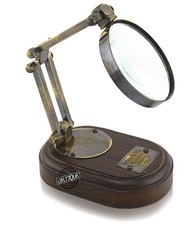 Brass Glass Magnifying Antique