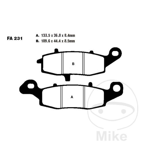 Ebc sintered brake pads epfa - ebc,
