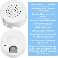 30-second mini recorders for