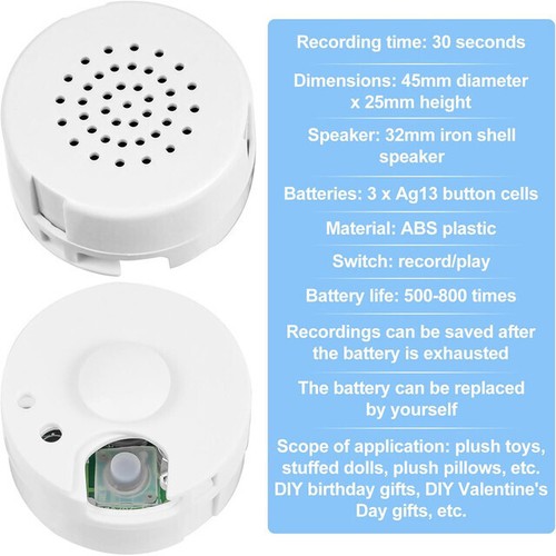 Second mini recorders - 30-second,