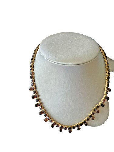 Vintage garnet red rhinestone - vintage,