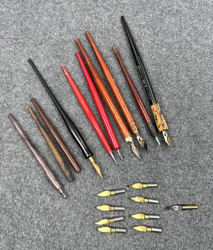 Lot vintage dip pens - lot, tools
