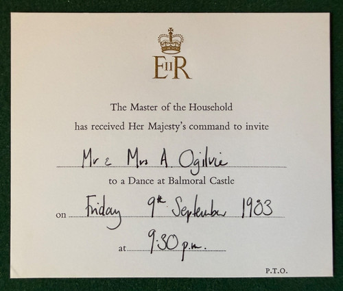 Antique royal invitation queen - antique,