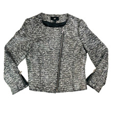 H&M Black White Boucle Knit