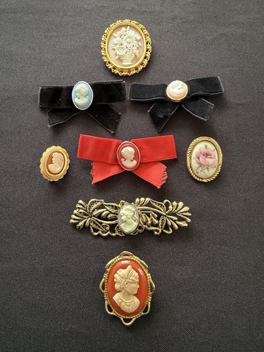 Vintage floral cameo - 8,