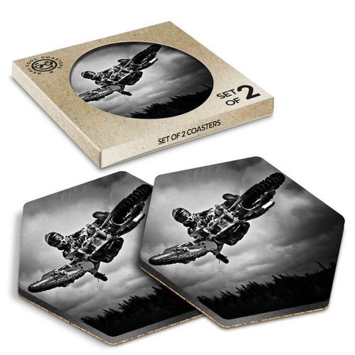Hexagon coasters bw - 2,
