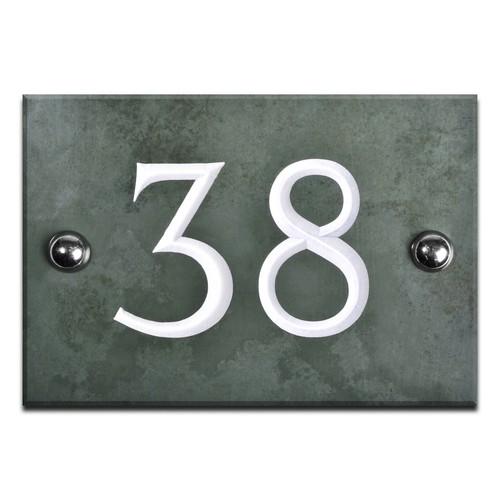 Green slate house - slate,