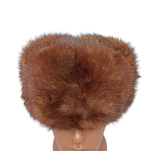 Warm winter brown hat vintage - warm,