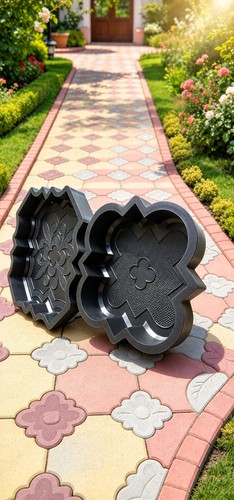 Concrete garden path slab - garden,
