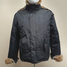 Womens Down Puffa Jacket Woolrich Jacket Real Rabbit Fur Size M Good condition