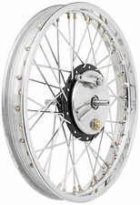 Complete 19" Half Width Front Wheel Spokes Brake Assembly For Bsa Royal Enfield