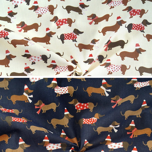 Polycotton fabric christmas - fabric,