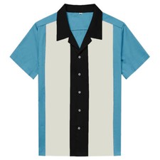 Men 50's Vintage Bowling Shirt