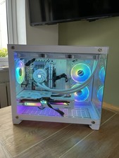White intel gaming pc with