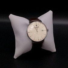 Junkers Bauhaus Watch Mens Brown Leather 6070 Analogue Display FLT