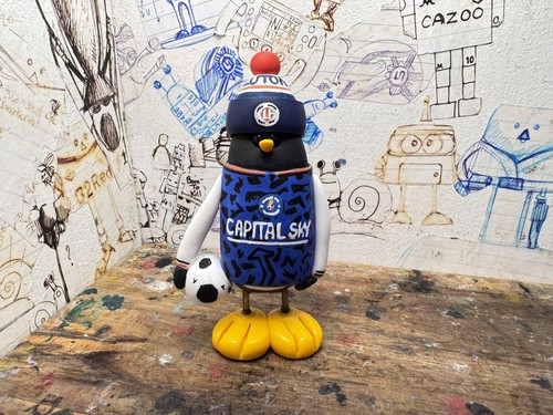 Luton town penguin with - town,