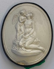 ITALIAN GRAND TOUR PLASTER INTAGLIO BY GIOVANNI LIBEROTTI. REPRODUCTION CAMEO