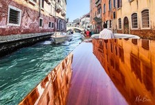 Wall art river taxi venice - river,