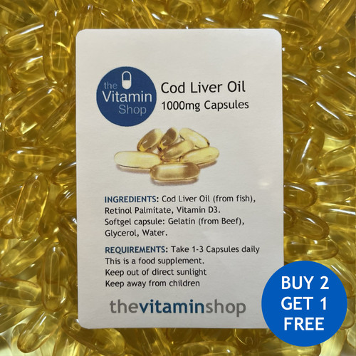 Cod liver oil - oil, 1000mg