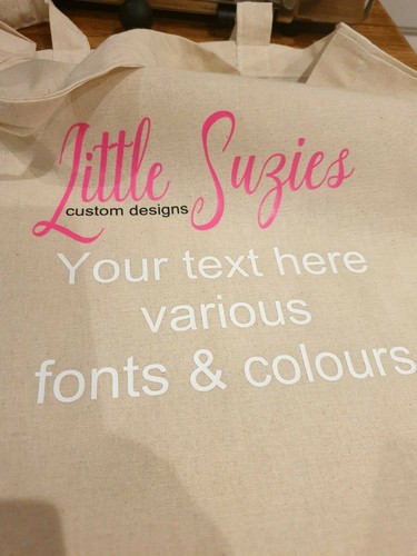 Tote bag personalised text - bag,