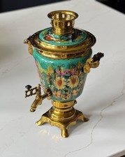 Vintage Russian Electric Samovar – Floral Design – USSR 1990 – Fully Working 3L