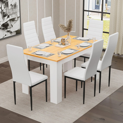 Wooden dining table - wooden, 4