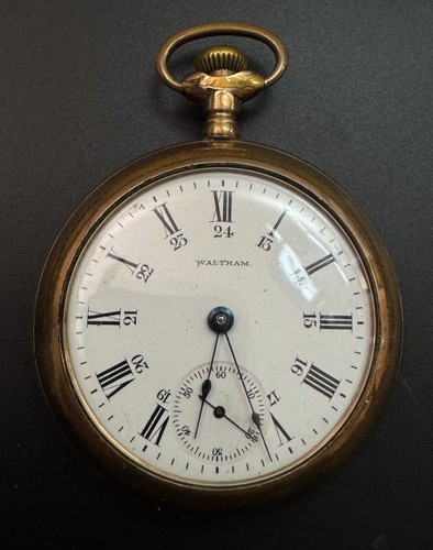 Antique waltham hour gold - waltham,