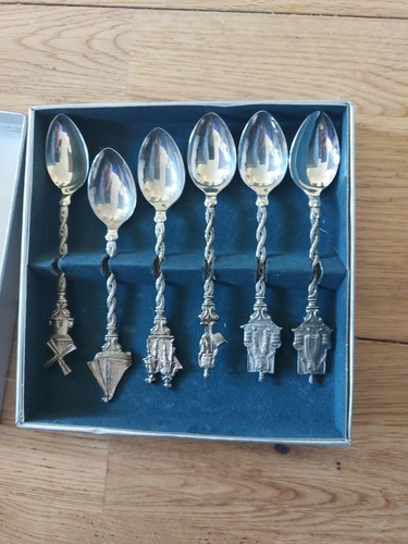 Set six dutch silver - set,