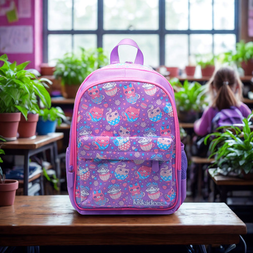 Girls school bag cat backpack - cat,