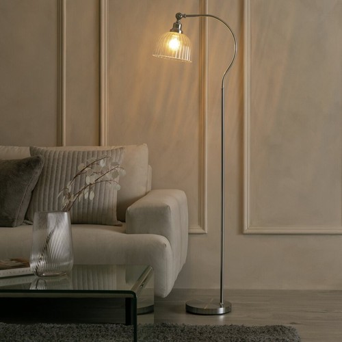 Gooseneck floor lamp ribbed - floor,