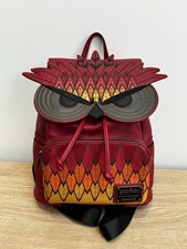 Harry Potter Fawkes Phoenix Red Loungefly Backpack Rare Bag