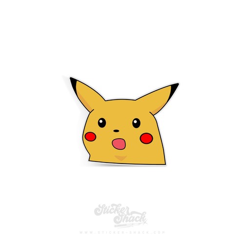 Pikachu peeper slap sticker - slap,