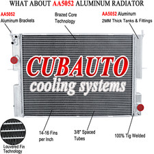 4 ROW CORE RADIATOR ALUMINIUM FOR LAND ROVER DISCOVERY 2.5 TD5 1998-2004 DIESEL