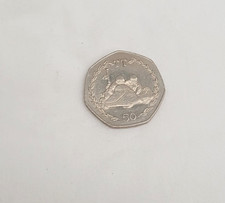 1984 Isle Of Man TT 50p Coin -
