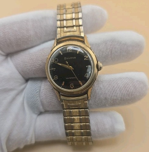 Vintage 1960s bulova 10kt rgp - bulova,