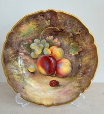 Royal Worcester Fruit Set Of 3 Plates By Seabright