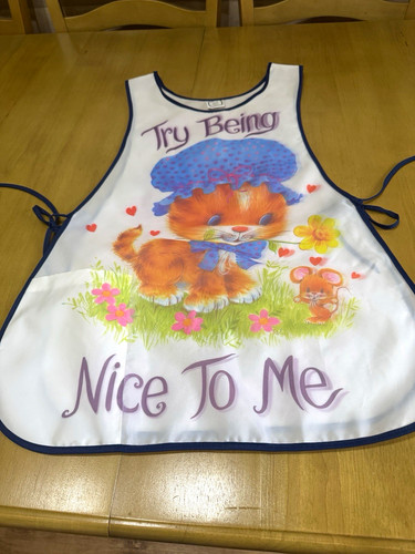 Retro cat tabard apron - retro,