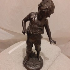 Bronze Boy Sculpture