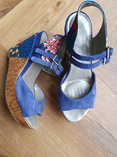 Clarks liberty blue leather - liberty,