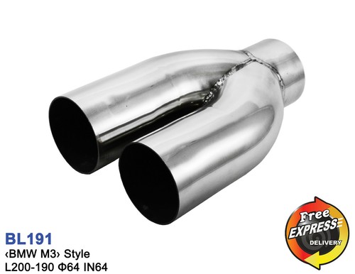 Exhaust tailpipe tip stainless - tailpipe,