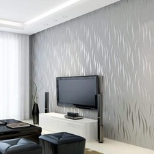 3D Embossed Wave Wallpaper