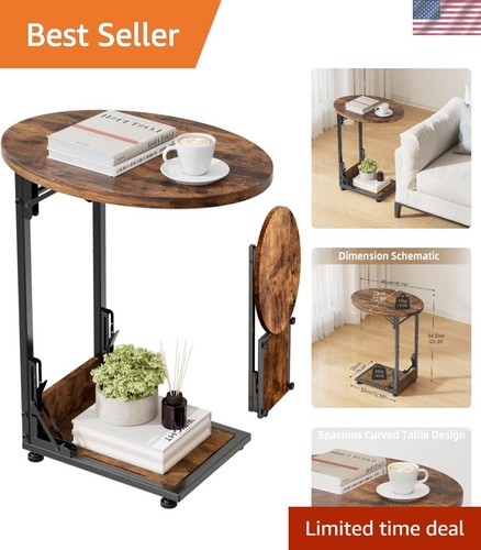 Folding side table end couch - side,