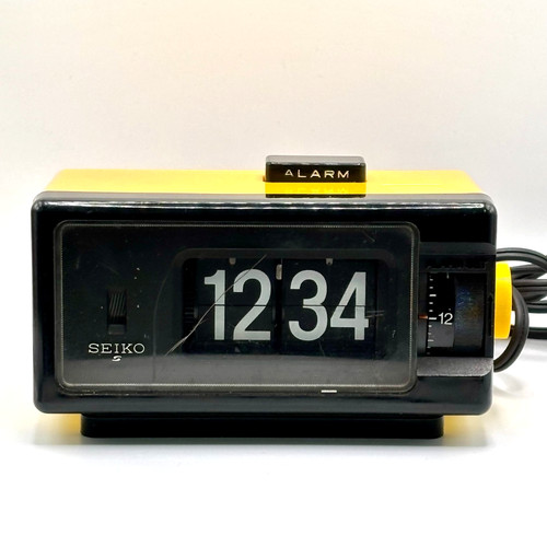Seiko dp690j yellow flip clock - dp690j,