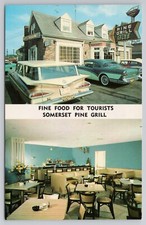 Schweinberg's Somerset Pine Grill Pennsylvania 1950s Postcard Restaurant