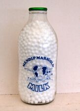 nice old Mendip Marigold dairy milk bottle " 10 out of 10 cows "