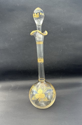 Antique glass decanter - glass,